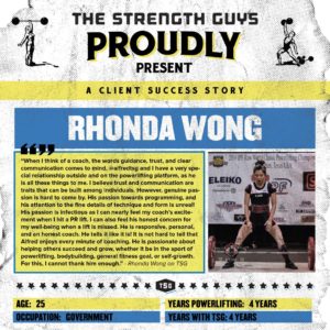 Rhonda Wong Powerlifting Success Story