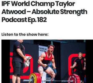 Absolute Strength Taylor Atwood Podcast