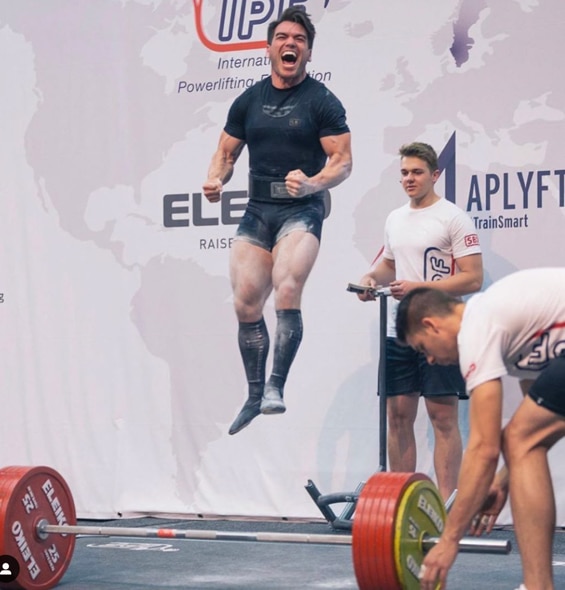 Taylor Atwood 2019 World Champion Celebration All because he decided to question Jason about powerlifting