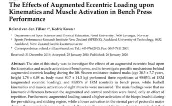 Effects of Augmented Eccentric Loading Publication