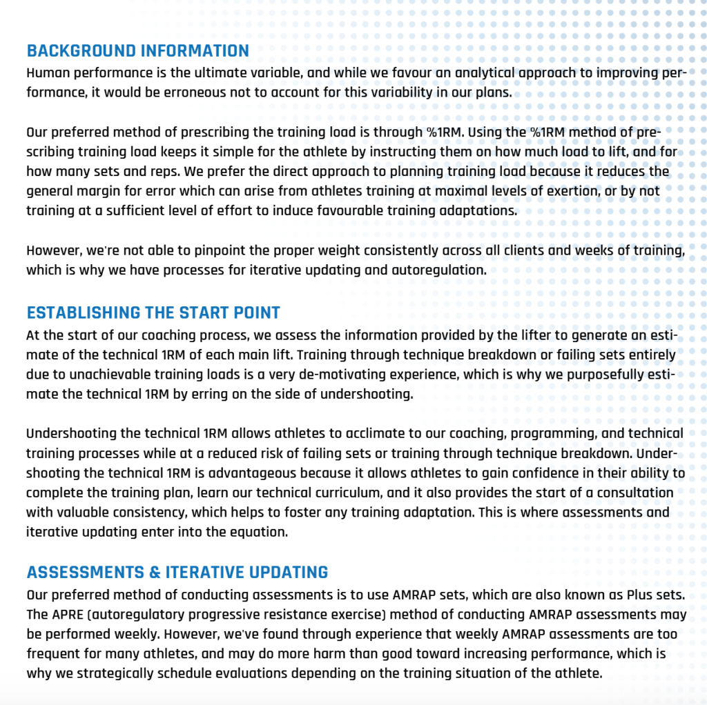 Assessment Iterative Updating and Assessment Processes Rationale